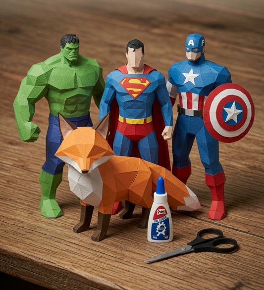 kit completo de papper craft